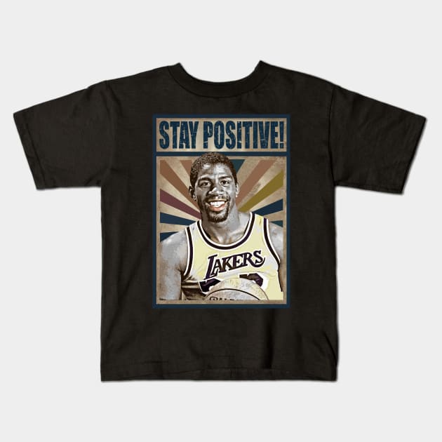 stay positive Kids T-Shirt by iceeagleclassic